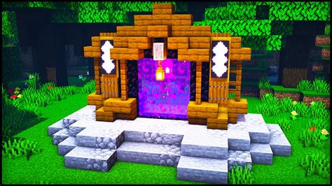 I made my portal room underground, a 16x16x area. . Cool nether portal designs